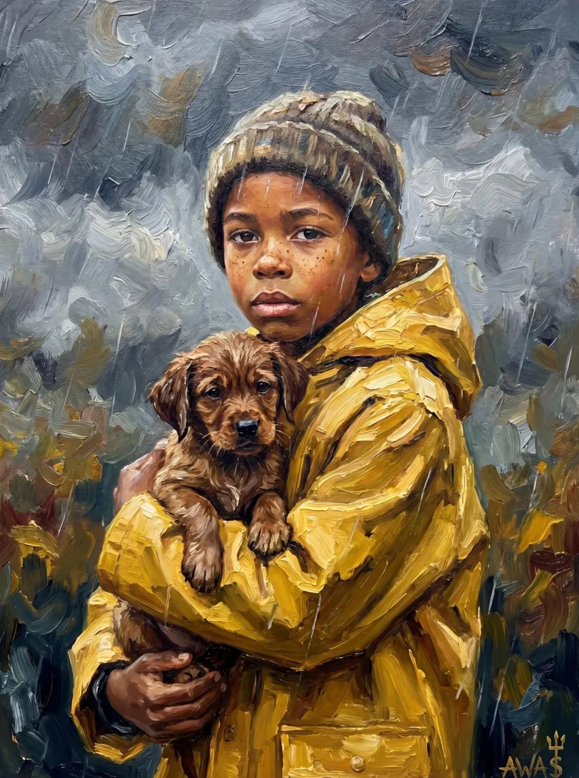 Rainy Day Puppy
